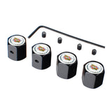 4pcs/set Cadillac Anti-Theft Car Air Valve Stem Cap Auto Tyre Valve Covers