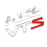 Citroen VTS Metal Car Rear Sticker Trunk Emblem Badge Decal