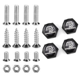 4pcs/set Mazda Logo Stainless Steel Car License Plate Bolts