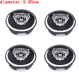 4pcs/set 5.85cm Jaguar ABS Car Wheel Hub Center Caps Covers