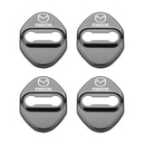 4pcs/set Mazda Stainless Steel Car Door Lock Cover Protection