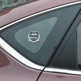 2PCS Nissan Metal Car Rear Sticker Shield Trunk Emblem Badge Decal