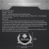2PCS Suzuki Metal Car Rear Sticker Shield Trunk Emblem Badge Decal