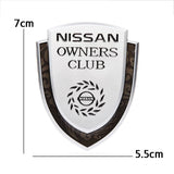 Nissan Metal Shield Car Rear Sticker Auto Window Emblem Badge Decal