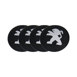 4pcs/set 56mm Peugeot Car Wheel Center Hub Sticker Decal