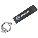 Nissan PU Leather Car Logo Keychain