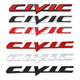 3D Metal Car Emblem Badge Sticker for Civic Logo Rear Tail Trunk Letter Stickers Decals Auto Accessories Car Styling