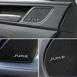 4pcs/set Nissan Qashqai JUKE Metal Car Stereo Sticker Auto Audio Emblem Decal