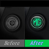 MG Logo Luminous Car Engine One-click Start Stop Button Cover Sticker