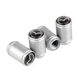 4pcs/set Mazda Logo Matte Car Air Valve Stem Caps Auto Tyre Valve Covers