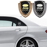 Jeep Metal Carbon Fiber Shield Car Rear Sticker Auto Window Emblem Badge Decal