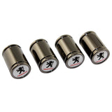 4pcs Peugeot Logo Tire Valve Caps