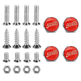 4pcs/set Subaru STI Logo Stainless Steel Car License Plate Bolts