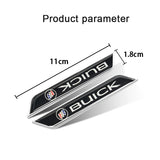 2pcs Buick Car Fender Side Stickers Trunk Anti-scratch Decal