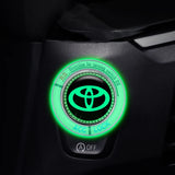 Toyota Luminous Car Engine One-click Start Stop Button Cover Sticker