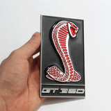 12x7cm Ford Shelby GT350 Logo Metal Car Sticker Decal Auto Front Hood Grille Emblem Badge