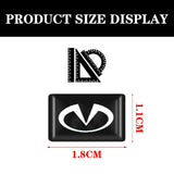 10pcs Infiniti Epoxy Car Armrest Button Sticker