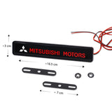 Mitsubishi Ralliart Logo Car Front Hood Grille LED Light