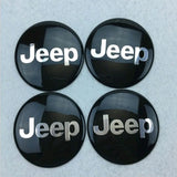 4pcs/set 56mm Jeep Car Wheel Center Hub Sticker Decal