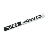 3D Metal V6 4WD Car Sticker Racing Trunk Emblem Badge Decals for TOYOTA V6 HIGHLANDER COROLLA RAV4 Camry CROWN PRIUS REIZ VIOS