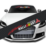 130x21cm Mitsubishi Car Front Trunk Windshield Sunshade Sticker Decal
