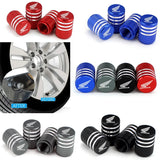 4pcs/set Honda Wings Metal Car Wheel Tire Valve Stem Caps Covers