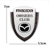 Mazda Metal Shield Car Rear Sticker Auto Window Emblem Badge Decal
