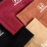 Honda Suede Car Tissue Box Holder Seat Back Hanging Napkin Storage Bag