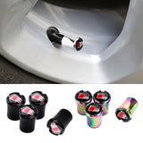 4pcs/set Audi Sline Logo Car Air Valve Stem Caps Auto Tyre Valve Covers