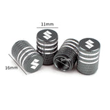 4pcs/set Suzuki Metal Car Wheel Tire Valve Stem Caps Covers