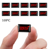 10pcs Subaru STI Epoxy Car Armrest Button Sticker