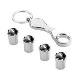 4pcs/set Ford Mustang Shelby ST SVT Logo Car Air Valve Stem Caps Auto Tyre Valve Covers with Wrench