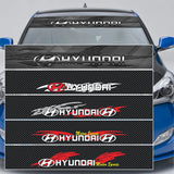 130x21cm Hyundai Car Front Trunk Windshield Sunshade Sticker Decal