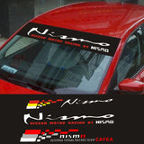 130*21cm Nissan Nismo Car Front Trunk Window Windshield Sunshade Sticker Decal