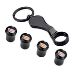 4pcs/set Cadillac Logo Car Air Valve Stem Caps Auto Tyre Valve Covers