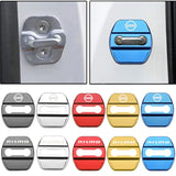 4pcs/set Nissan Nismo Stainless Steel Car Door Lock Cover Protection