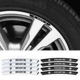 4pcs/set 9cm Buick Aluminum Alloy Car Wheel Rim Tyre Sticker
