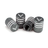 4pcs/set Chevrolet Corvette Metal Car Wheel Tire Valve Stem Caps Covers