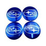 4pcs/set 56mm Subaru STI Car Wheel Center Hub Sticker Decal