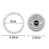 MINI Cooper Diamond Car Engine One-click Start Stop Button Cover Sticker