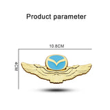 Mazda Metal Wings Car Rear Sticker Auto Window Emblem Badge Decal