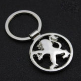 Peugeot Metal Car Keychain Pendant