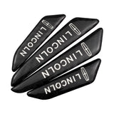 4pcs/set Lincoln Carbon Fiber Car Door Anti-Scratch Sticker Door Side Protection Bumper Strips
