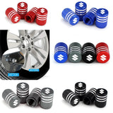 4pcs/set Suzuki Metal Car Wheel Tire Valve Stem Caps Covers