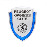 Peugeot Metal Shield Car Rear Sticker Auto Window Emblem Badge Decal