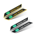 2pcs Land Rover Car Fender Side Stickers Trunk Anti-scratch Decal