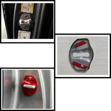 4pcs/set Tesla Stainless Steel Car Door Lock Cover Protection