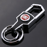 Fiat Metal Men Car Keyring Key Chain