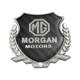 MG Metal Carbon Fiber Car Rear Sticker Shield Trunk Emblem Badge Decal
