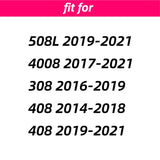 2pcs/set Peugeot 308 408 4008 508L ABS Car Rear Sticker Decal Auto Front Hood Emblem Badge